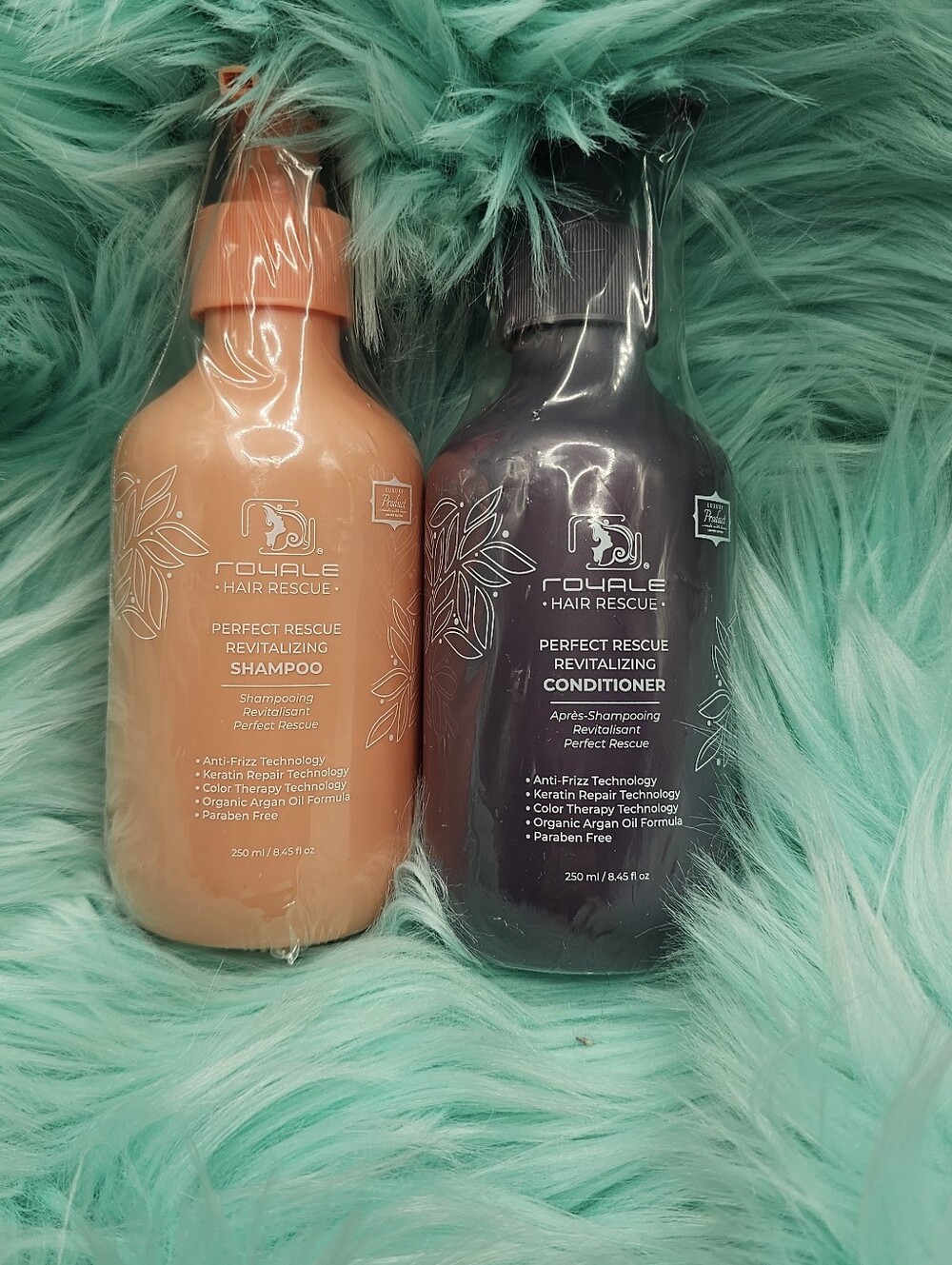 Royale Rescue Women’s Shampoo & Conditioner Set — Peach and Plum